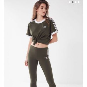 Army green adidas set